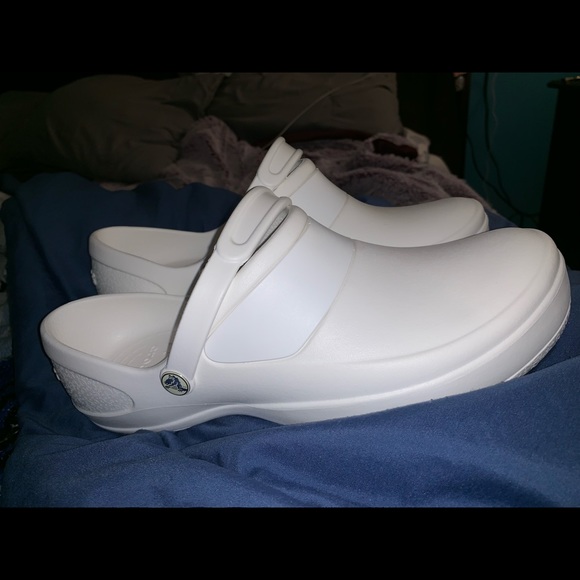 white medical crocs